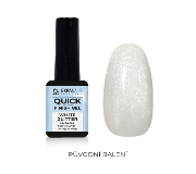 UV/LED gel Top coat color - White glitter 11 ml