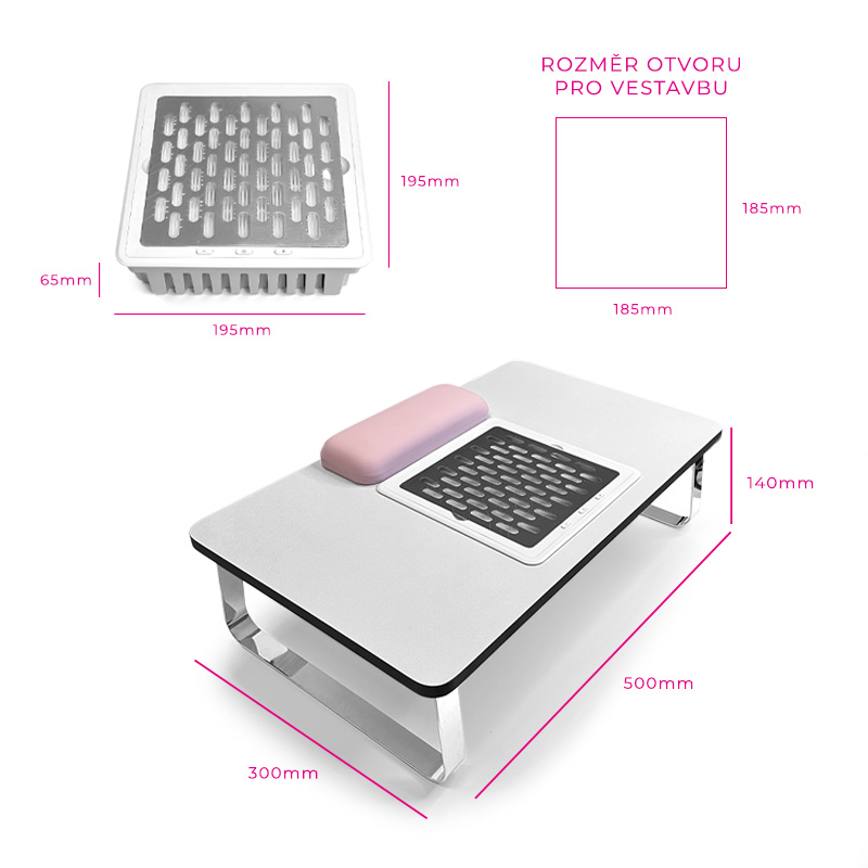 Odsávačka prachu s možností vestavby