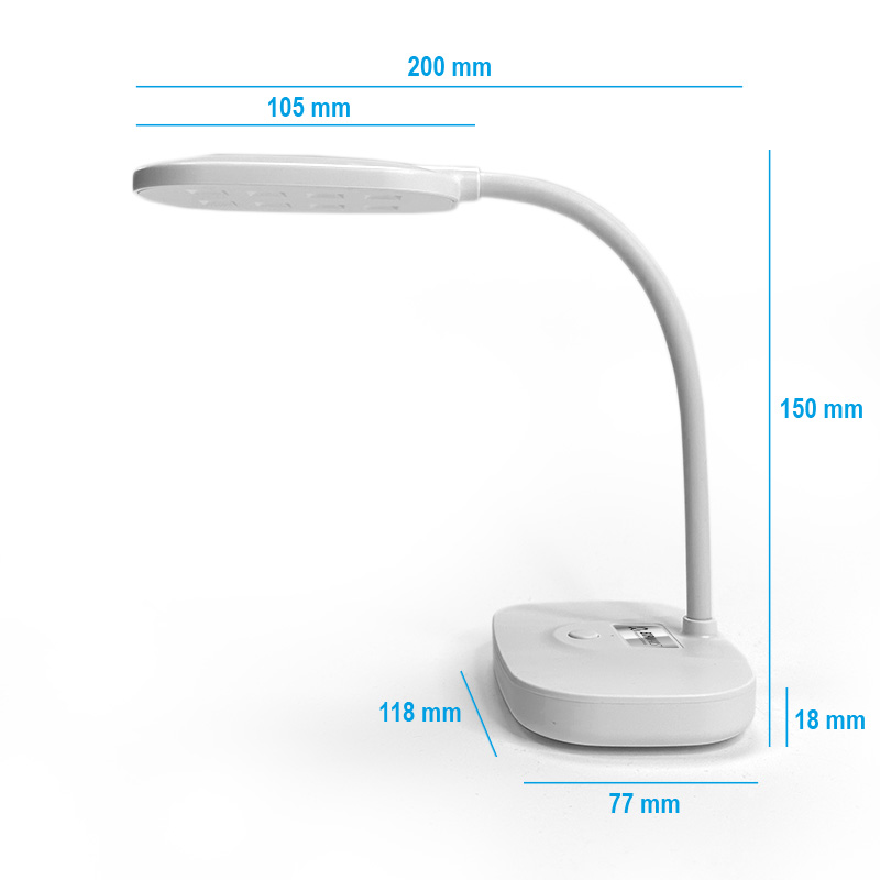 UV/LED Lampa stolní aku - flexi 12W